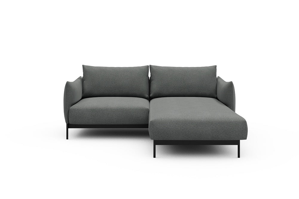 Kayto Modular Sofa - D1 - 205 x 185 cm - 1 Seater + Chaise - 440 Satya Steel Grey