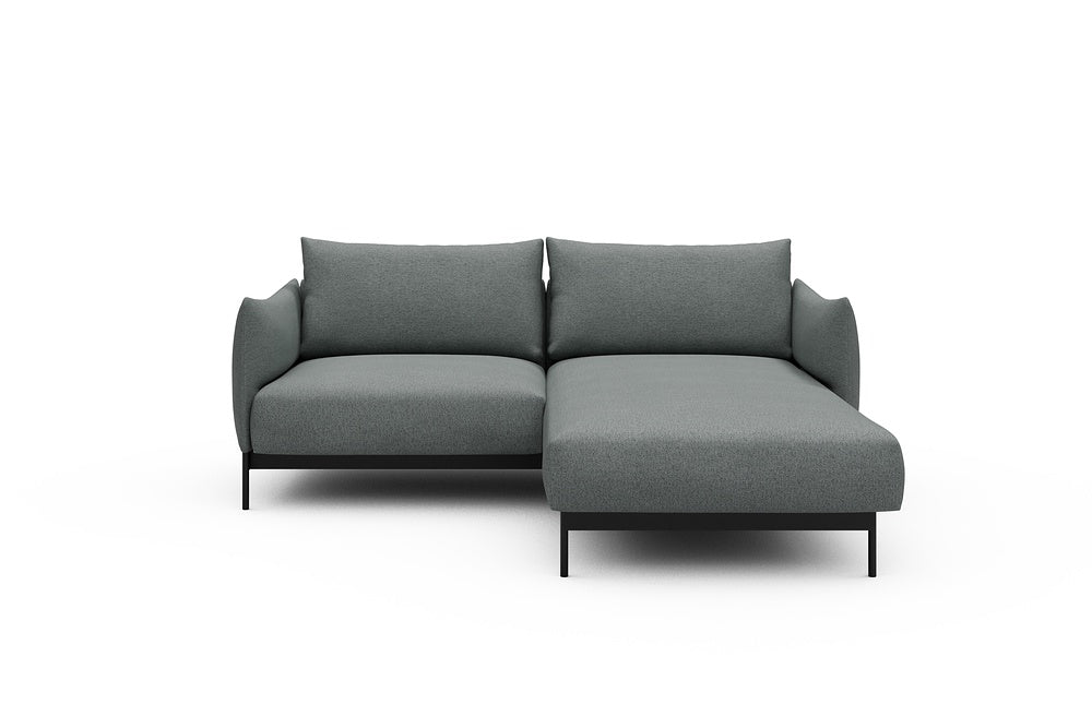 Kayto Modular Sofa - D1 - 205 x 185 cm - 1 Seater + Chaise - 485 Denari Soft Grey