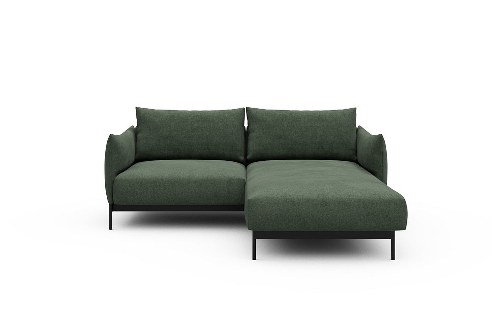 Kayto Modular Sofa - D1 - 205 x 185 cm - 1 Seater + Chaise - 498 Casone Forest Green