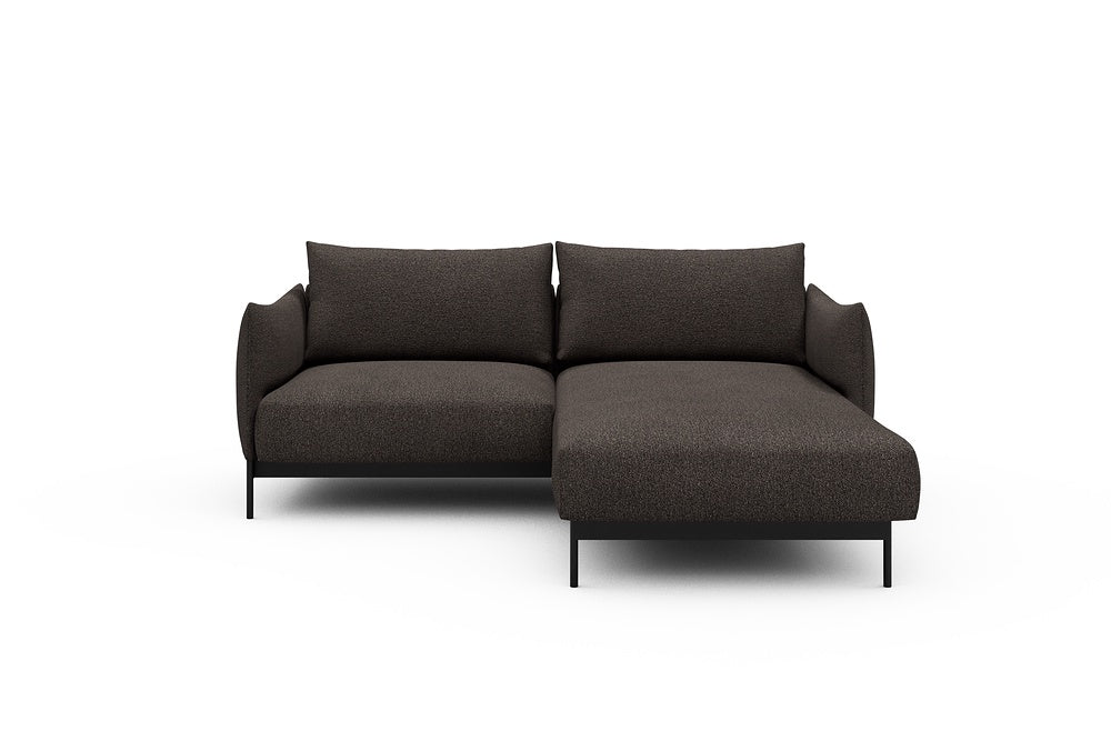 Kayto Modular Sofa - D1 - 205 x 185 cm - 1 Seater + Chaise - 530 Bouclé Taupe