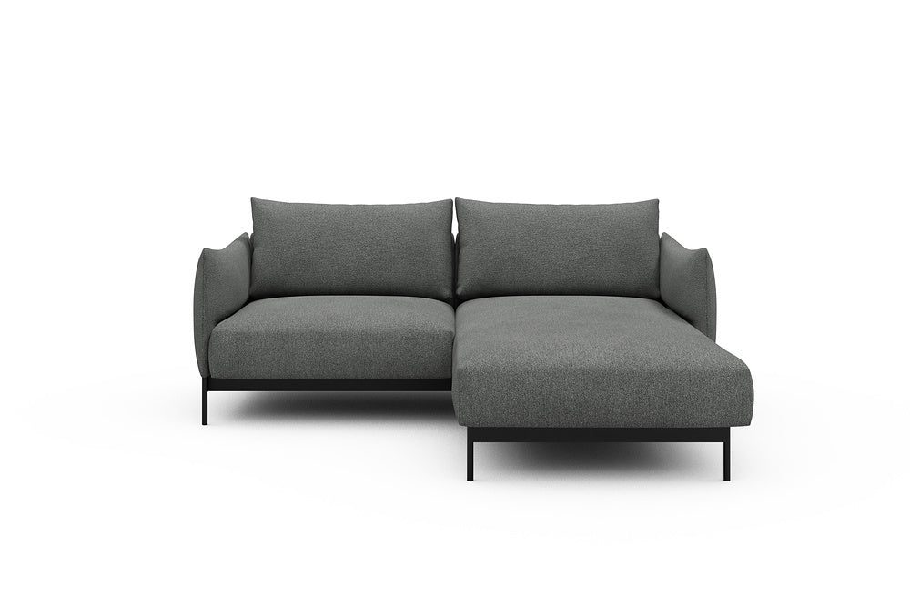 Kayto Modular Sofa - D1 - 205 x 185 cm - 1 Seater + Chaise - 533 Bouclé Ash Grey