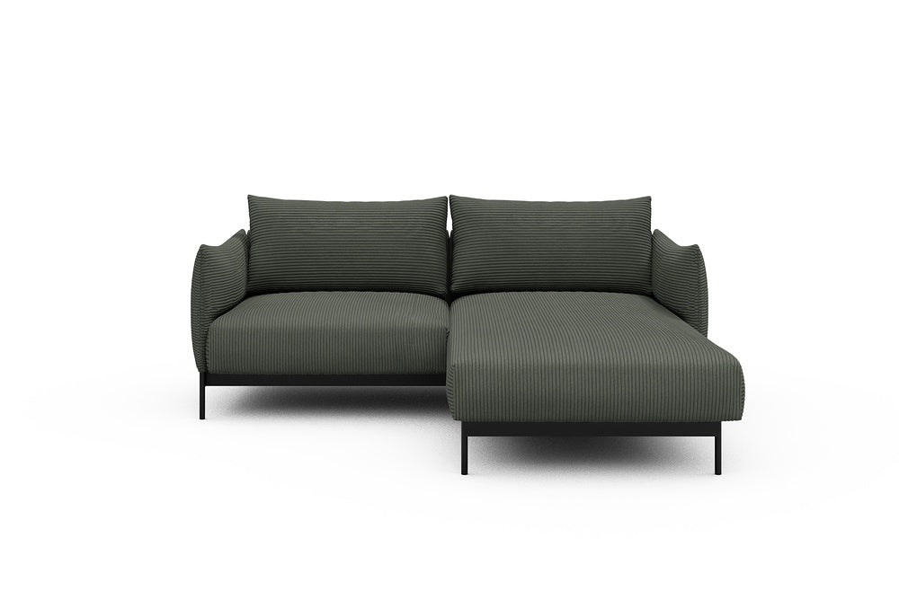 Kayto Modular Sofa - D1 - 205 x 185 cm - 1 Seater + Chaise - 598 Corduroy Sage