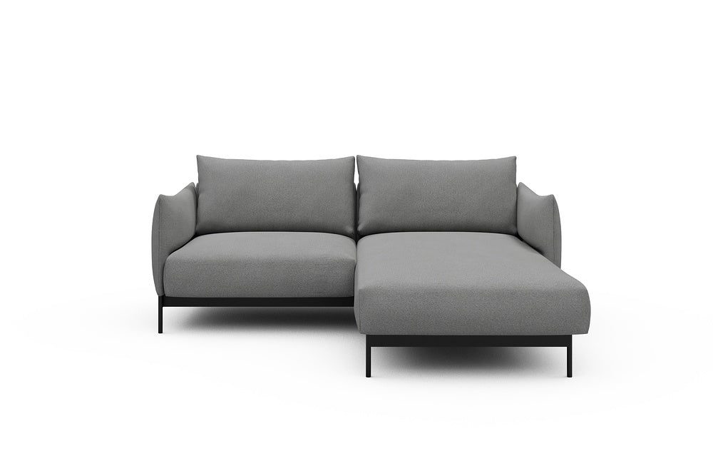 Kayto Modular Sofa - D1 - 205 x 185 cm - 1 Seater + Chaise - 764 Cura Sand Grey
