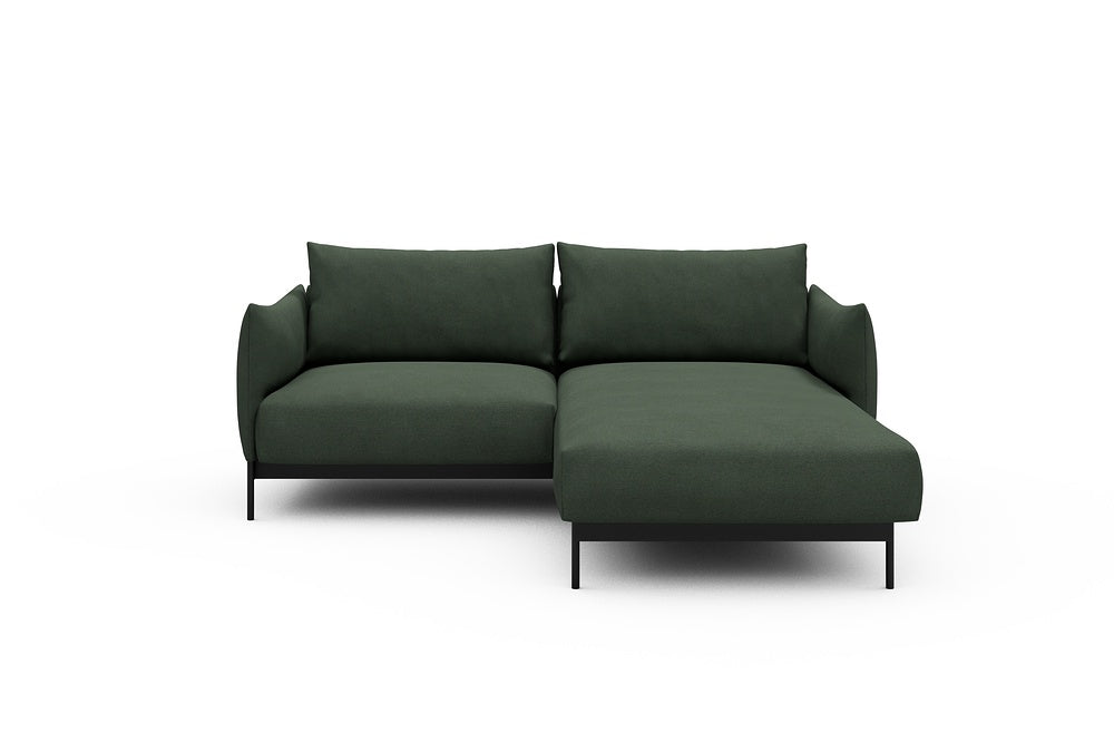 Kayto Modular Sofa - D1 - 205 x 185 cm - 1 Seater + Chaise - 769 Cura Saga Green