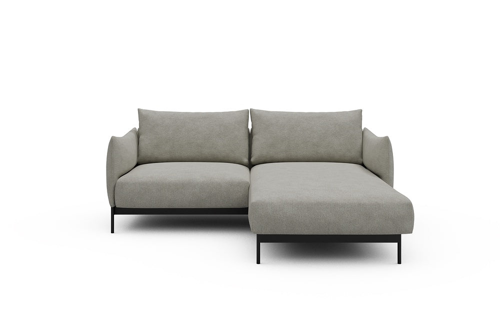 Kayto Modular Sofa - D1 - 205 x 185 cm - 1 Seater + Chaise - 773 Carreno Moon Stone White