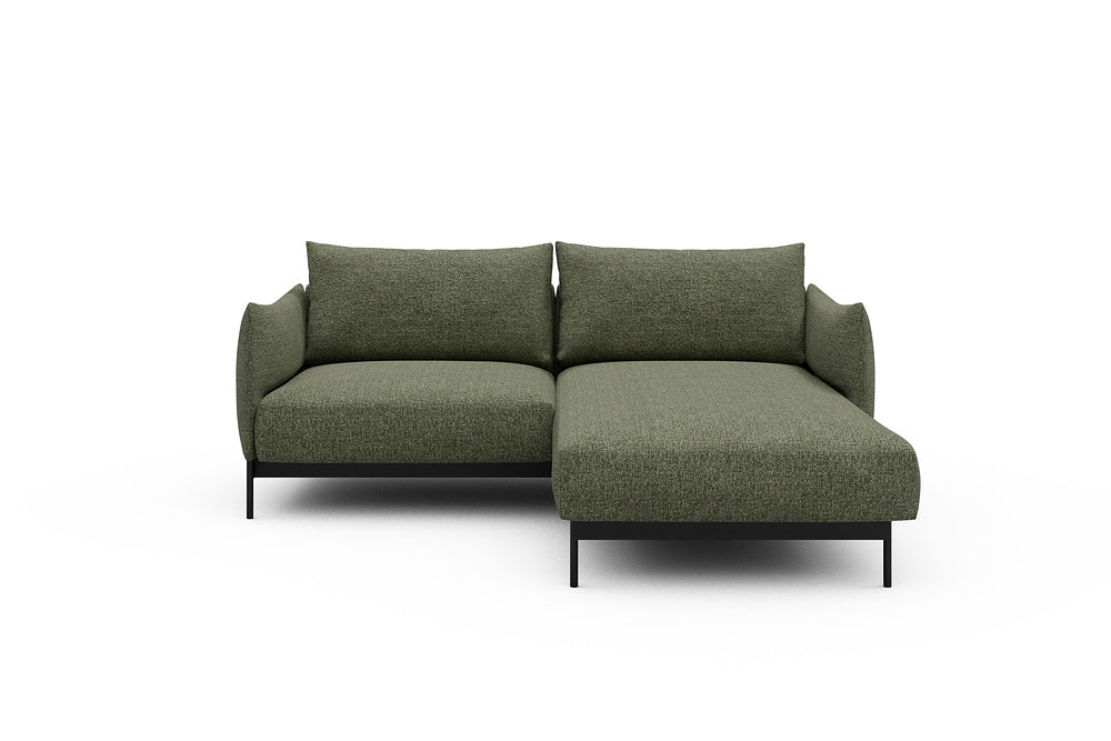 Kayto Modular Sofa - D1 - 205 x 185 cm - 1 Seater + Chaise - 775 Carreno Vivid Green