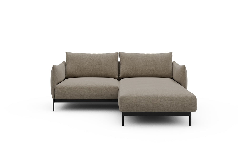 Kayto Modular Sofa - D1 - 205 x 185 cm - 1 Seater + Chaise - 810 Smooth Smooth Beige