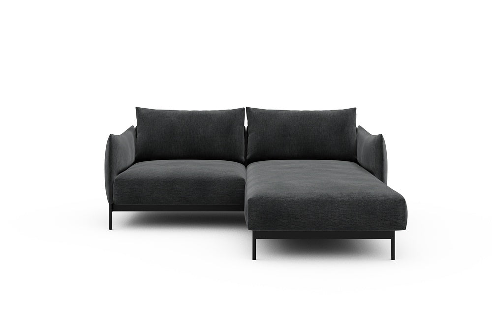 Kayto Modular Sofa - D1 - 205 x 185 cm - 1 Seater + Chaise - 811 Smooth Deep Warm Grey