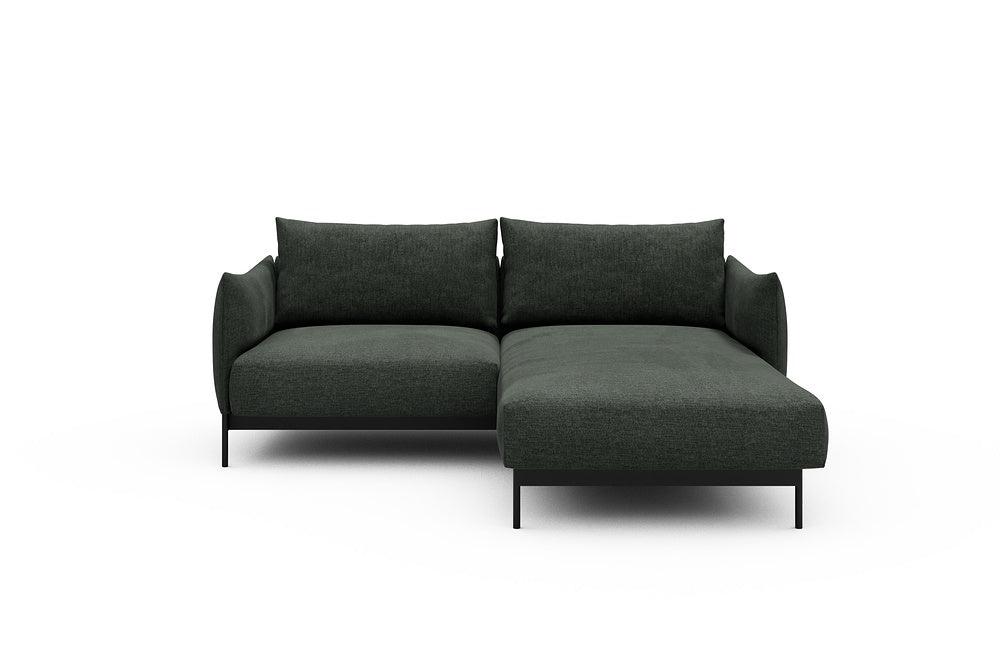 Kayto Modular Sofa - D1 - 205 x 185 cm - 1 Seater + Chaise - 818 Aivi Pine Green