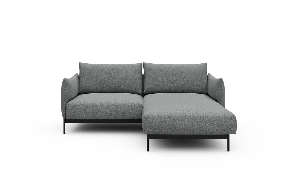 Kayto Modular Sofa - D1 - 205 x 185 cm - 1 Seater + Chaise - 819 Aivi Gravel Grey