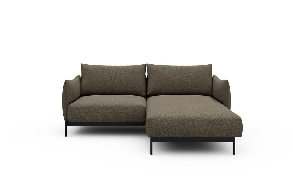 Kayto Modular Sofa - D1 - 205 x 185 cm - 1 Seater + Chaise - 850 Mahoga Caramel Grey