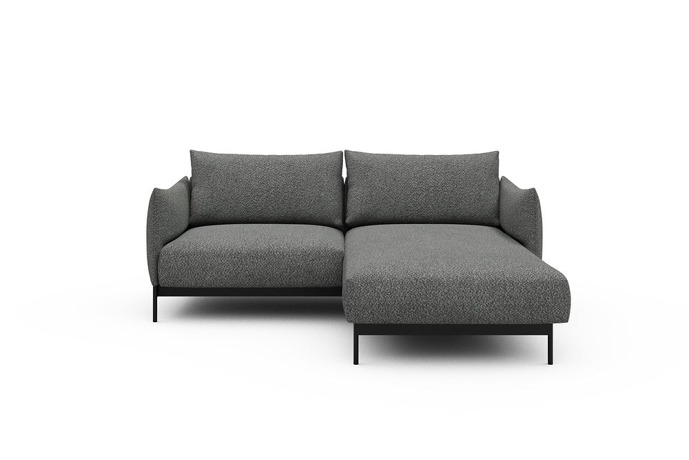 Kayto Modular Sofa - D1 - 205 x 185 cm - 1 Seater + Chaise - 868 Vanora Warm Grey