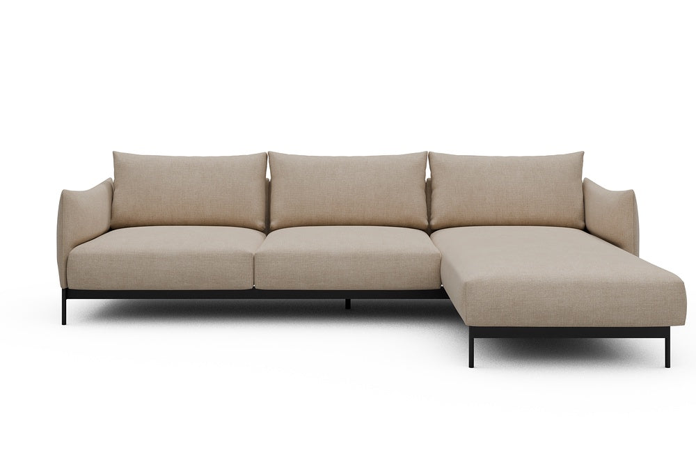 Kayto Modular Sofa - D2 - 295 x 100 cm - 2 Seater + Chaise - 410 Esina Almond Beige