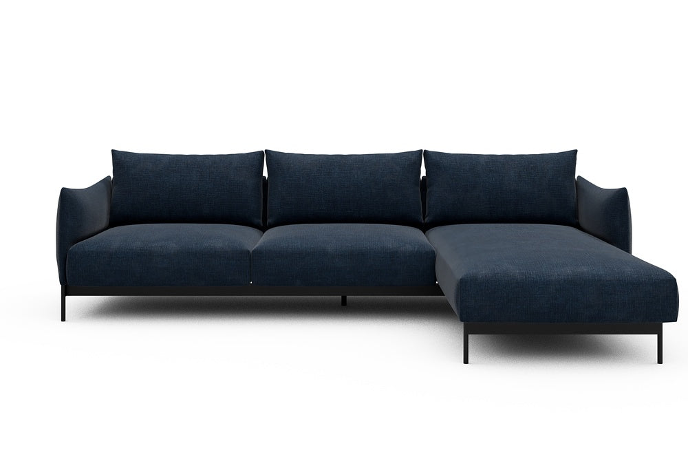 Kayto Modular Sofa - D2 - 295 x 100 cm - 2 Seater + Chaise - 414 Esina Indigo Blue