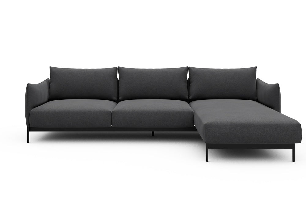 Kayto Modular Sofa - D2 - 295 x 100 cm - 2 Seater + Chaise - 441 Satya Warm Zinc