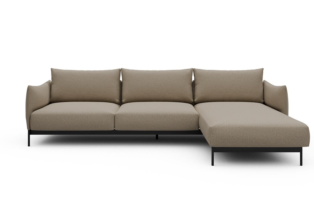 Kayto Modular Sofa - D2 - 295 x 100 cm - 2 Seater + Chaise - 445 Satya Natural Biege