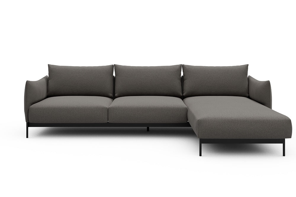 Kayto Modular Sofa - D2 - 295 x 100 cm - 2 Seater + Chaise - 446 Satya Taupe Brown