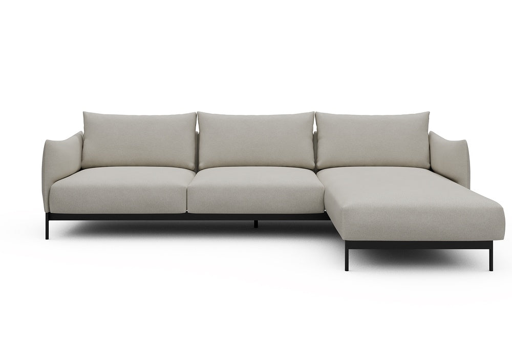 Kayto Modular Sofa - D2 - 295 x 100 cm - 2 Seater + Chaise - 487 Denari Clean Beige