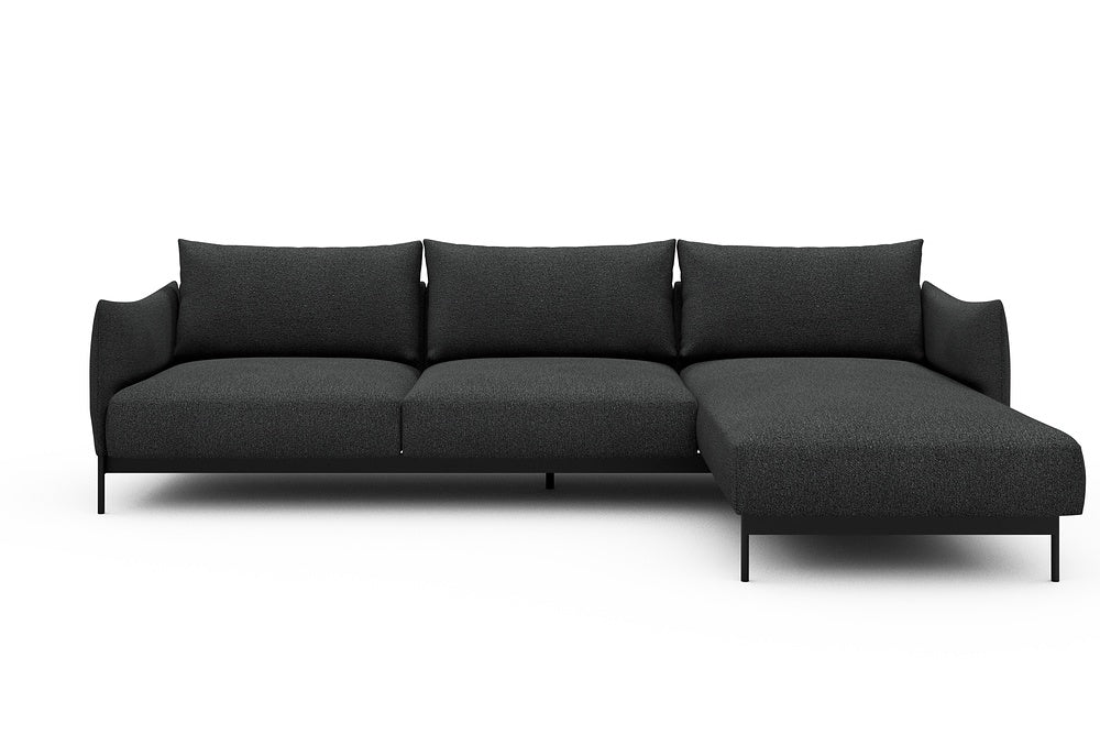 Kayto Modular Sofa - D2 - 295 x 100 cm - 2 Seater + Chaise - 529 Bouclé Charcoal