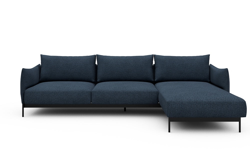 Kayto Modular Sofa - D2 - 295 x 100 cm - 2 Seater + Chaise - 537 Bouclé Blue