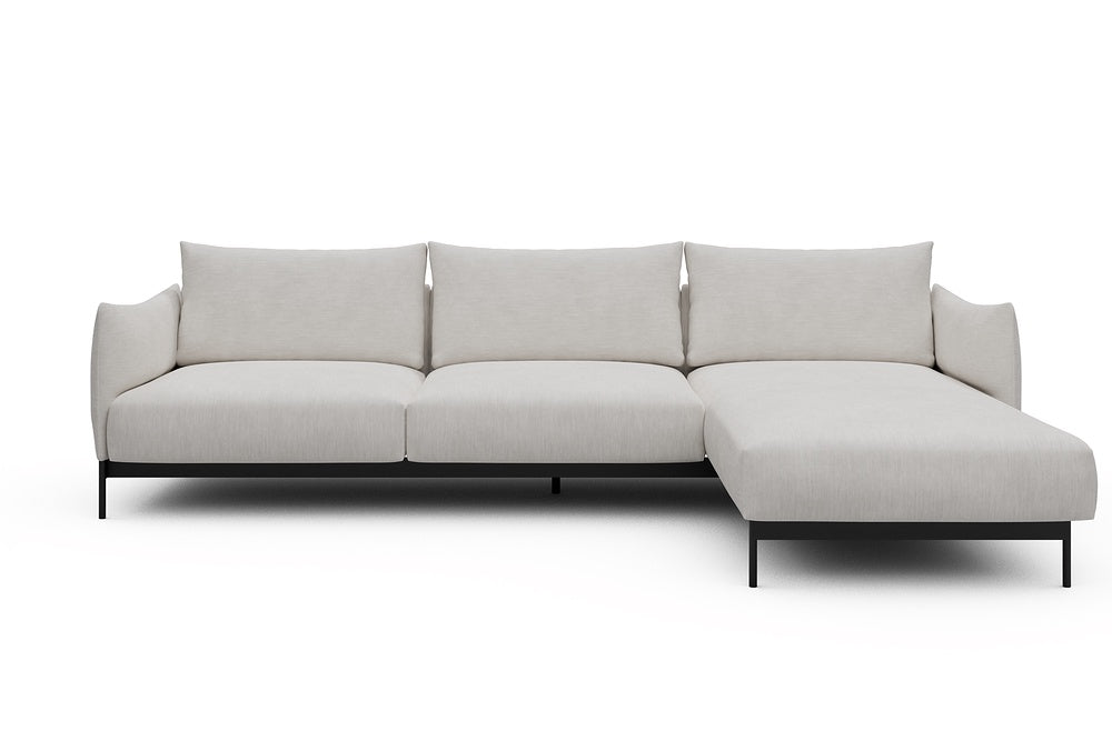 Kayto Modular Sofa - D2 - 295 x 100 cm - 2 Seater + Chaise - 574 Vivus Dusty Off White