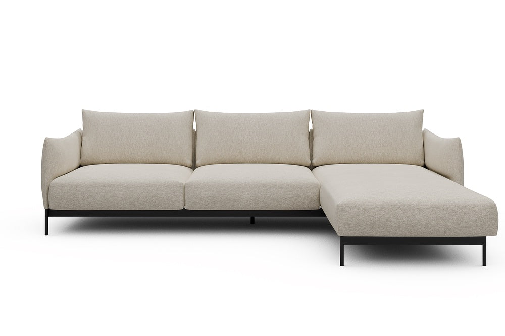 Kayto Modular Sofa - D2 - 295 x 100 cm - 2 Seater + Chaise - 584 Argus Natural