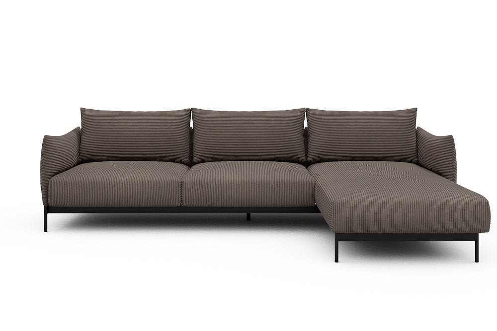 Kayto Modular Sofa - D2 - 295 x 100 cm - 2 Seater + Chaise - 596 Corduroy Mocha