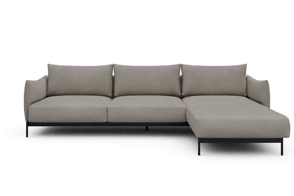 Kayto Modular Sofa - D2 - 295 x 100 cm - 2 Seater + Chaise - 603 Corduroy Beige