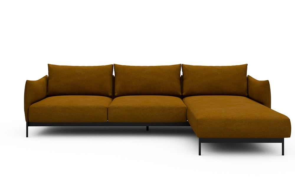 Kayto Modular Sofa - D2 - 295 x 100 cm - 2 Seater + Chaise - 767 Cura Apricot