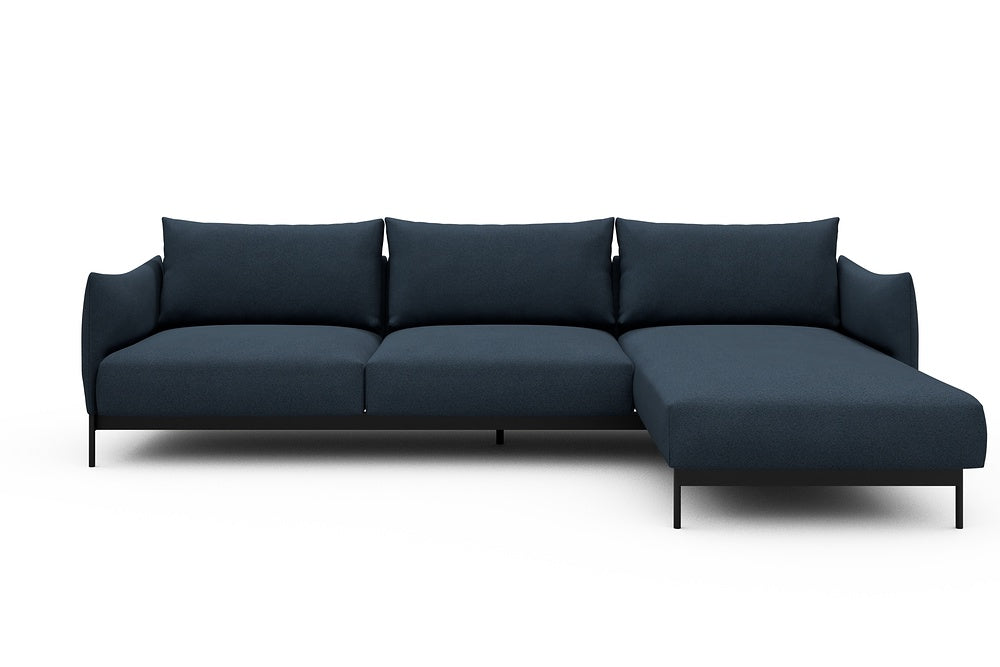 Kayto Modular Sofa - D2 - 295 x 100 cm - 2 Seater + Chaise - 768 Cura Oxford Blue