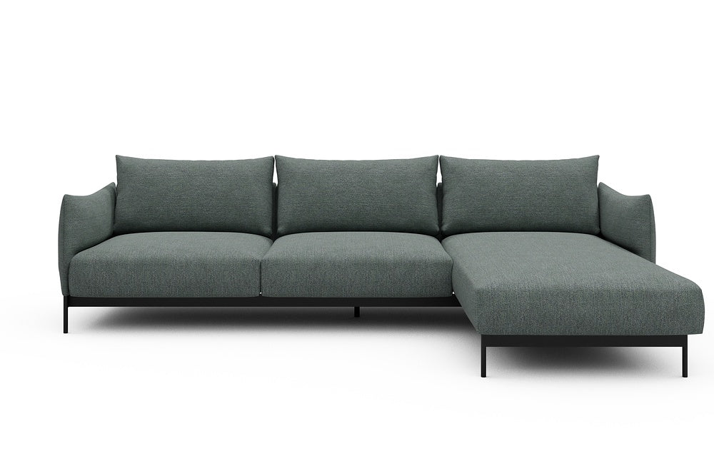 Kayto Modular Sofa - D2 - 295 x 100 cm - 2 Seater + Chaise - 770 Carreno Cielo Blue