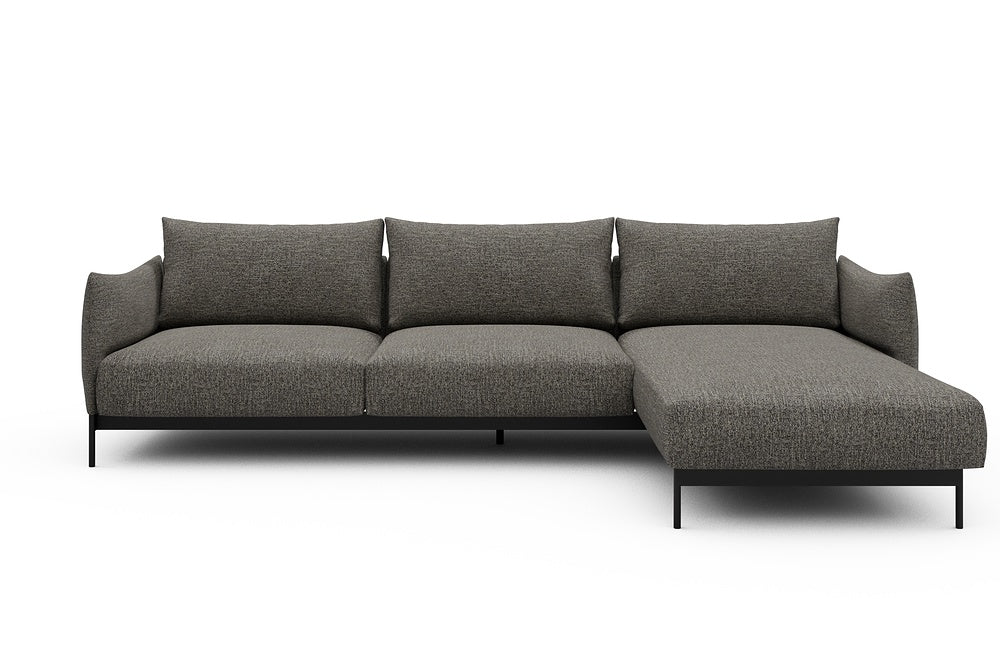 Kayto Modular Sofa - D2 - 295 x 100 cm - 2 Seater + Chaise - 771 Carreno Sepia Brown