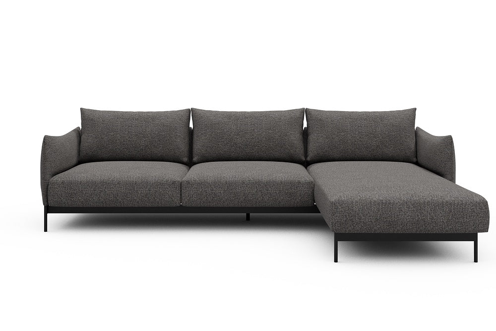 Kayto Modular Sofa - D2 - 295 x 100 cm - 2 Seater + Chaise - 772 Carreno Salt & Pepper