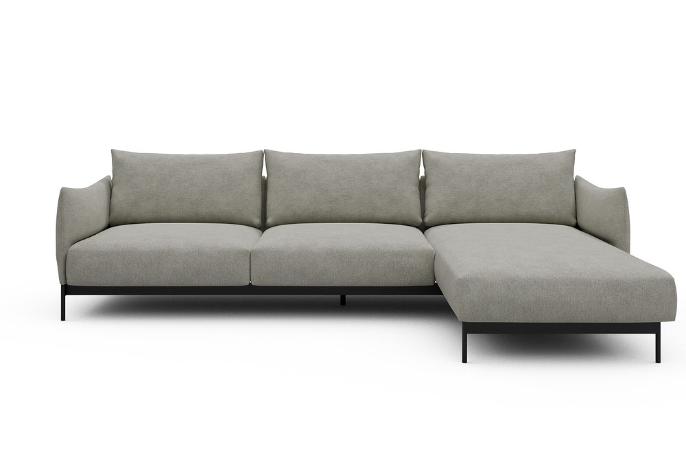 Kayto Modular Sofa - D2 - 295 x 100 cm - 2 Seater + Chaise - 773 Carreno Moon Stone White