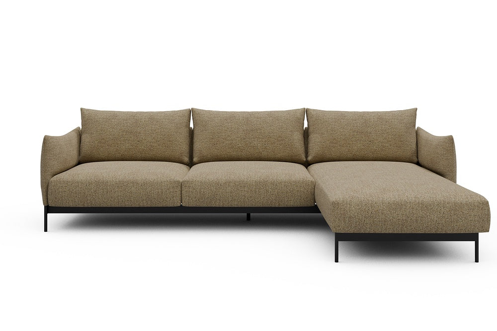 Kayto Modular Sofa - D2 - 295 x 100 cm - 2 Seater + Chaise - 774 Carreno Sicilian Yellow