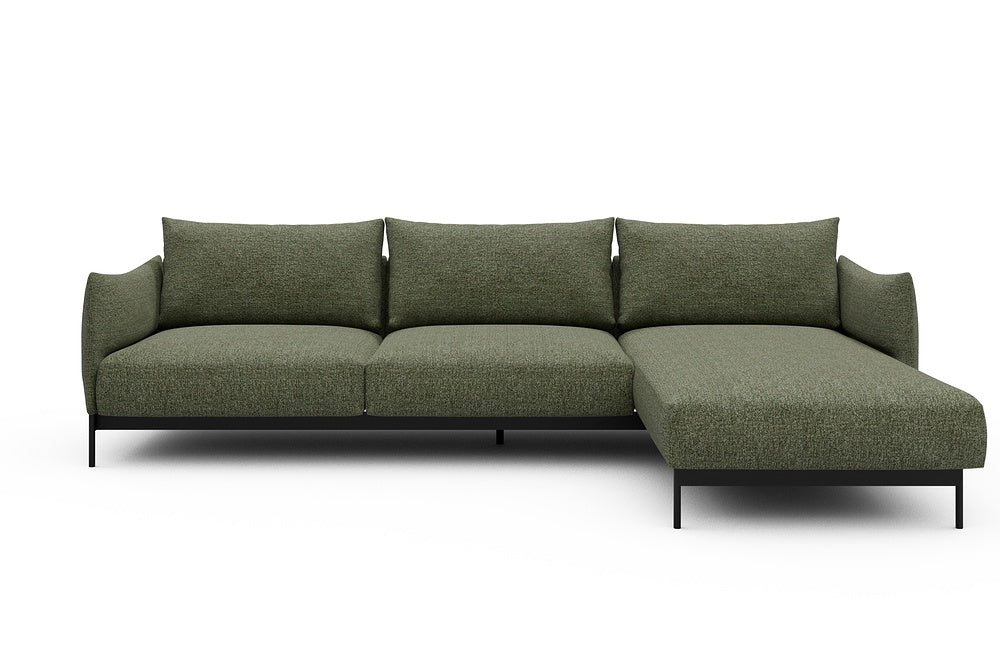 Kayto Modular Sofa - D2 - 295 x 100 cm - 2 Seater + Chaise - 775 Carreno Vivid Green