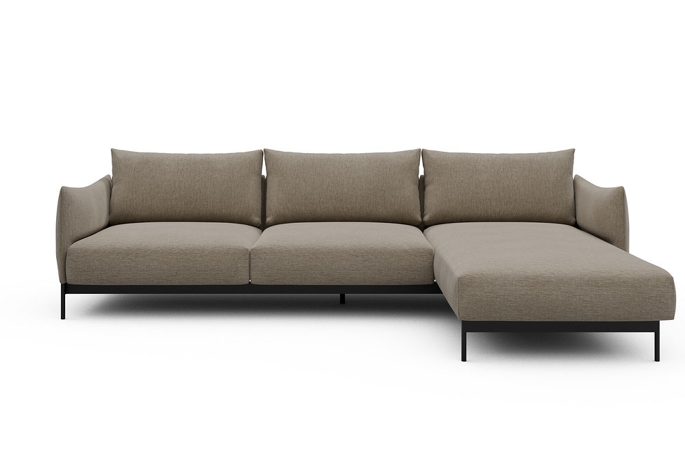 Kayto Modular Sofa - D2 - 295 x 100 cm - 2 Seater + Chaise - 810 Smooth Smooth Beige