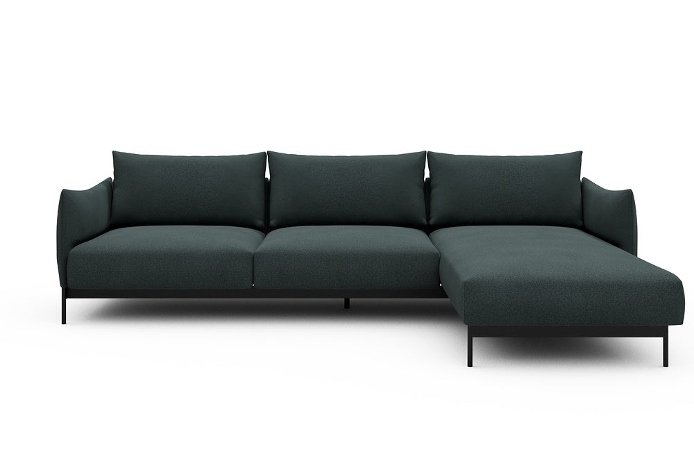 Kayto Modular Sofa - D2 - 295 x 100 cm - 2 Seater + Chaise - 851 Mahoga Dark Blue