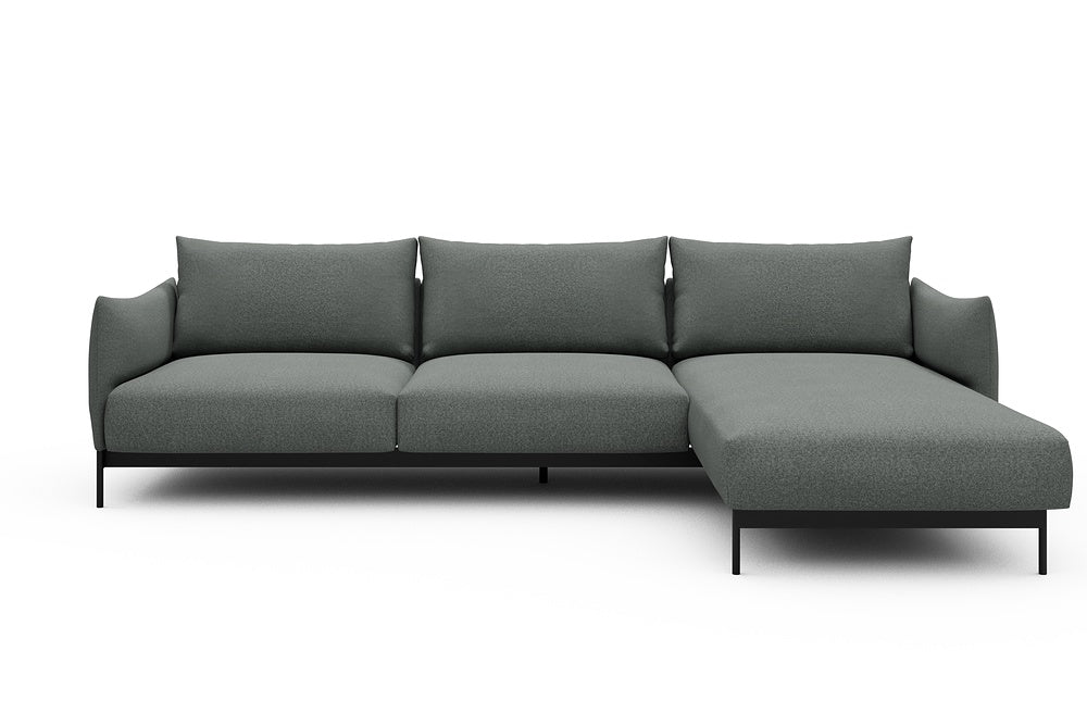 Kayto Modular Sofa - D2 - 295 x 100 cm - 2 Seater + Chaise - 853 Mahoga Dove Grey