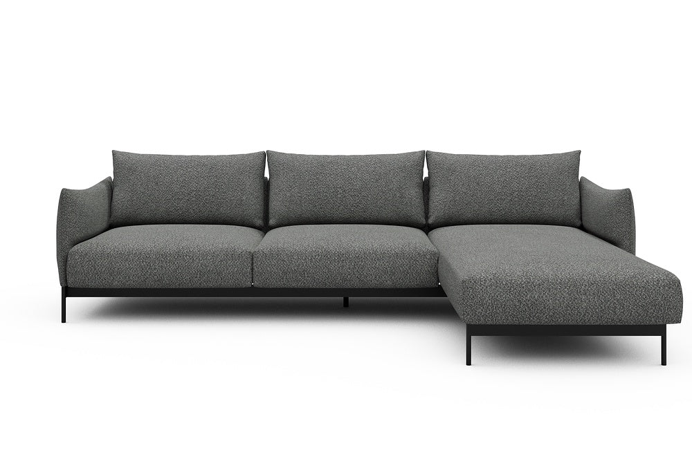 Kayto Modular Sofa - D2 - 295 x 100 cm - 2 Seater + Chaise - 868 Vanora Warm Grey