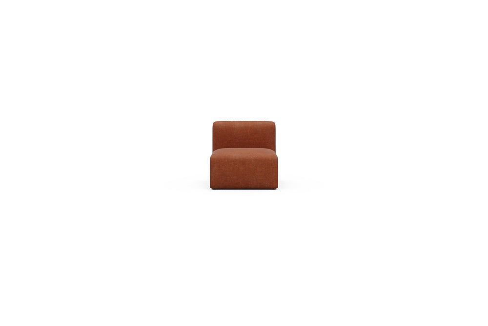 Rund Casual Modular Sofa - Configurations 1 - 77E - 73 x 97 cm - 1 Seater - 412 Esina Rust Orange