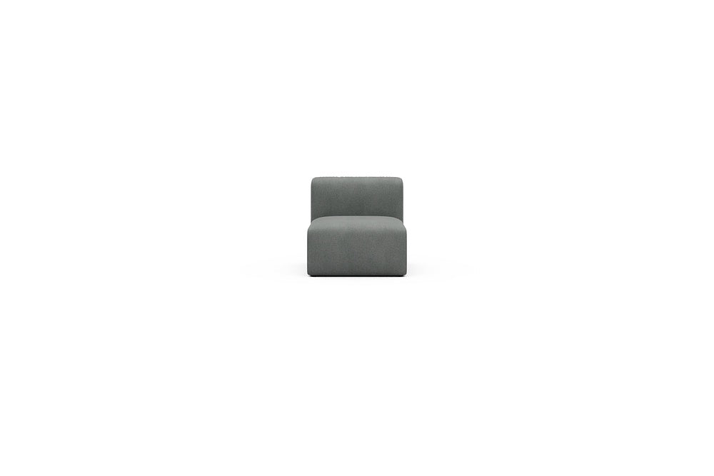 Rund Casual Modular Sofa - Configurations 1 - 77E - 73 x 97 cm - 1 Seater - 440 Satya Steel Grey