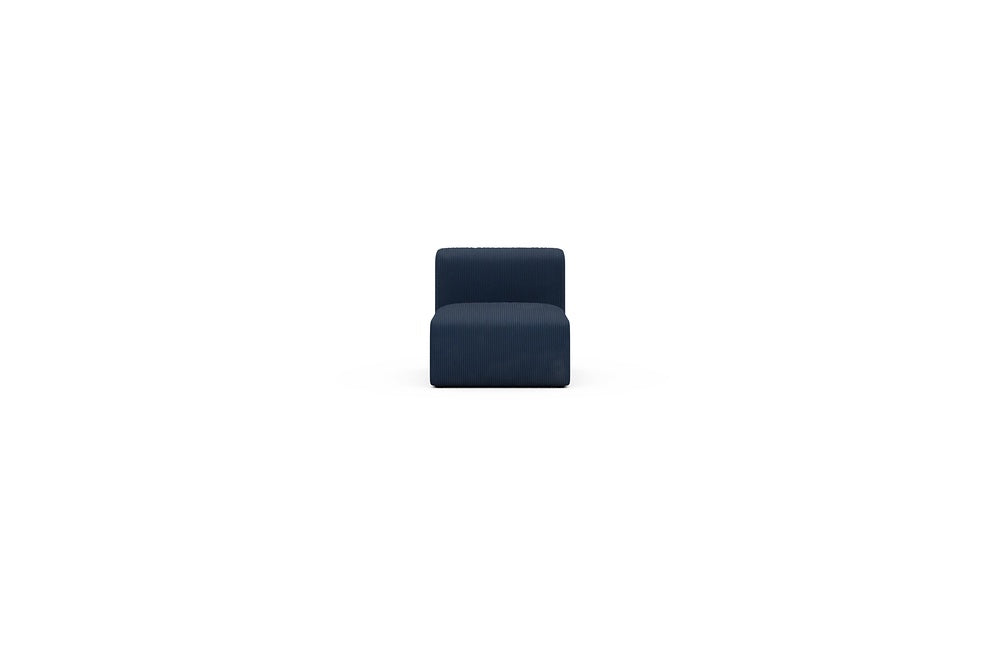 Rund Casual Modular Sofa - Configurations 1 - 77E - 73 x 97 cm - 1 Seater - 591 Corduroy Midnight-Blue