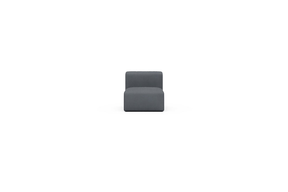 Rund Casual Modular Sofa - Configurations 1 - 77E - 73 x 97 cm - 1 Seater - 592 Corduroy Silvermist