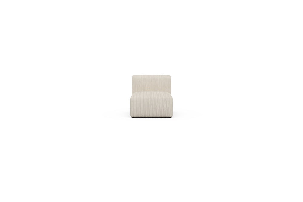 Rund Casual Modular Sofa - Configurations 1 - 77E - 73 x 97 cm - 1 Seater - 594 Corduroy Ivory