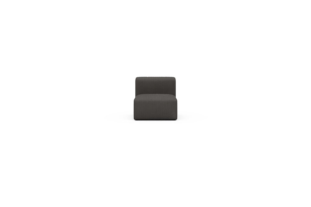 Rund Casual Modular Sofa - Configurations 1 - 77E - 73 x 97 cm - 1 Seater - 597 Corduroy Charcoal