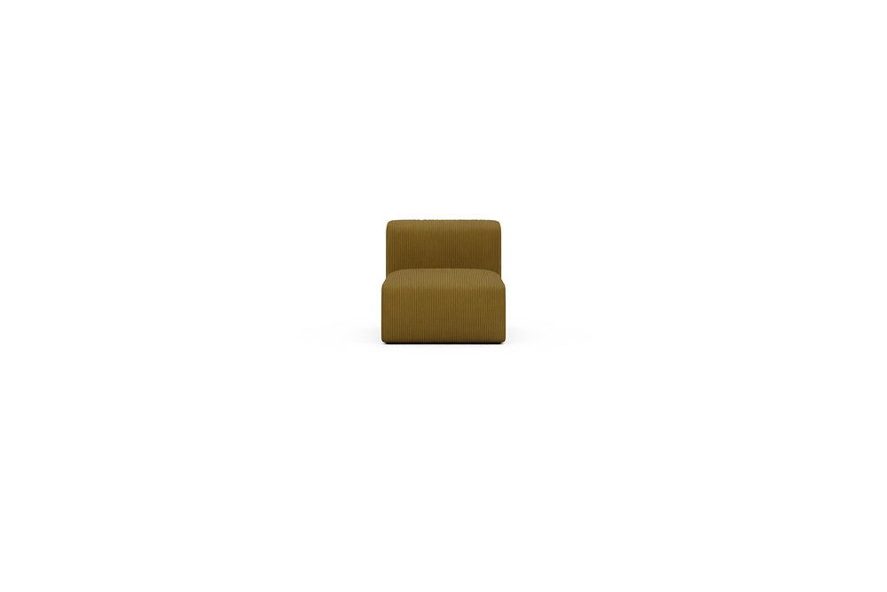 Rund Casual Modular Sofa - Configurations 1 - 77E - 73 x 97 cm - 1 Seater - 601 Corduroy Ochre