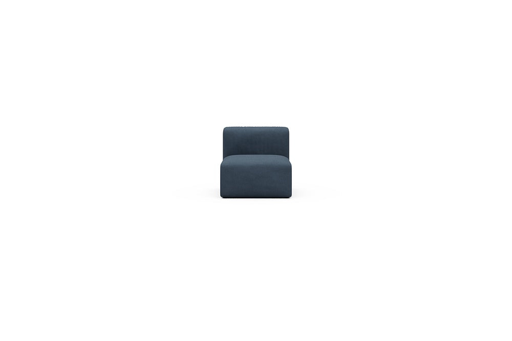 Rund Casual Modular Sofa - Configurations 1 - 77E - 73 x 97 cm - 1 Seater - 768 Cura Oxford Blue