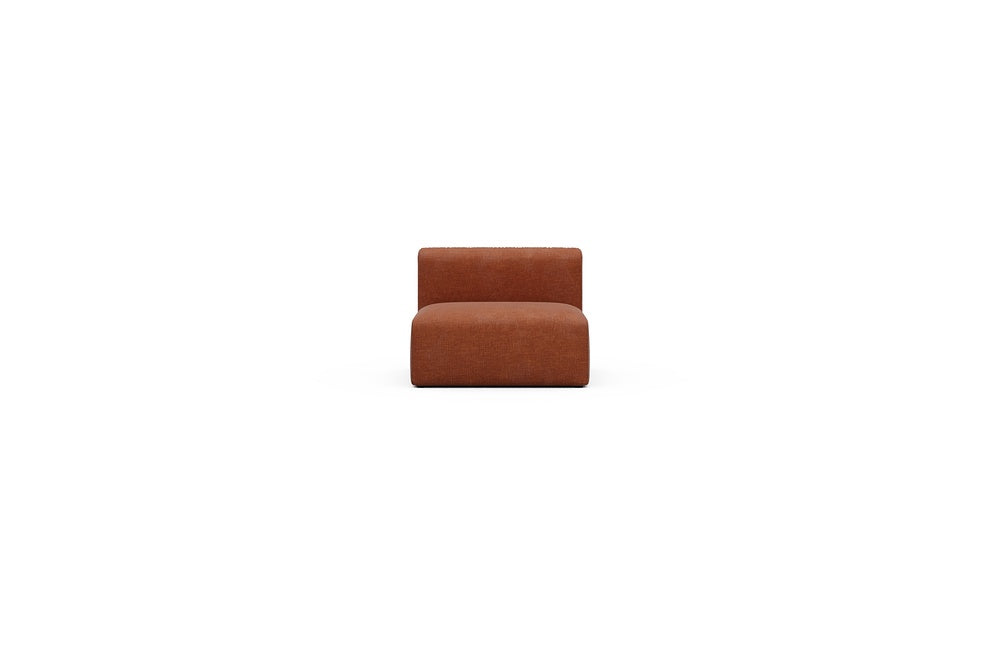 Rund Casual Modular Sofa - Configurations 1 - 97E - 96 x 97 cm - 1,5 Seater - 412 Esina Rust Orange