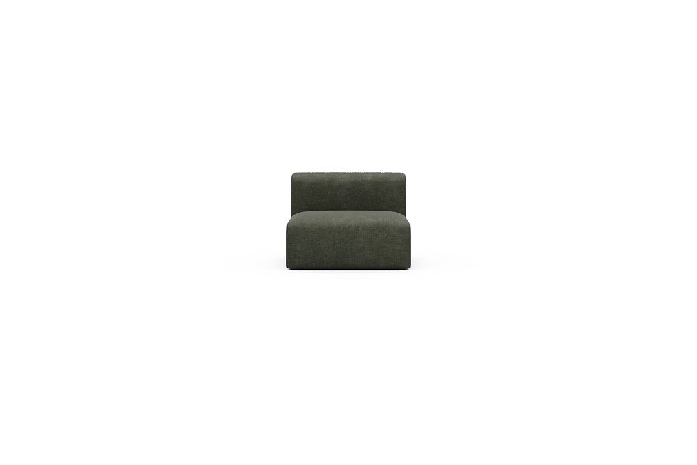 Rund Casual Modular Sofa - Configurations 1 - 97E - 96 x 97 cm - 1,5 Seater - 413 Esina Olive Green